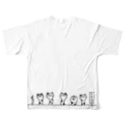 lollipop cowboyのチンアニャゴ All-Over Print T-Shirt :back