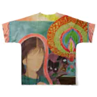 キキとココからの太陽の恵み／芽吹き All-Over Print T-Shirt :back