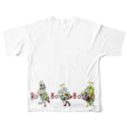 ねこぜや の ROBOBO ちょびすけロボ ボルトロボ ボウ助ロボ All-Over Print T-Shirt :back