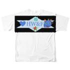 ふぃろのHW&Fの謎QRコード付きデザイン フルグラフィックTシャツの背面