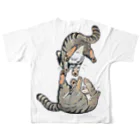 MUSEUM LAB SHOP MITのマヌルネコをまとうアイテム！ All-Over Print T-Shirt :back