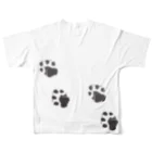 MUSEUM LAB SHOP MITのリクエストSnow leopard＊ユキヒョウ フルグラフィックTシャツの背面