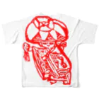 yukino-hiのめんそーれ沖縄赤花 フルグラフィックTシャツの背面