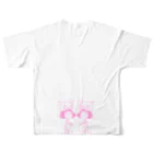 まてゆき.のガブねこズ 背中合せ All-Over Print T-Shirt :back