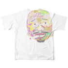 uwotomoの【Big face】フルグラフィックｔ フルグラフィックTシャツの背面