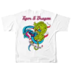 JOKERS FACTORYのTIGER ＆ DRAGON フルグラフィックTシャツの背面