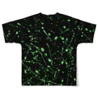 猫と釣り人のPAINT_1_2 All-Over Print T-Shirt :back