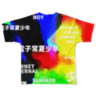 大納言のインディーズバンドのジャケットみたいなやつ All-Over Print T-Shirt :back