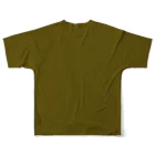 FASOのビッグフォト カーキ All-Over Print T-Shirt :back