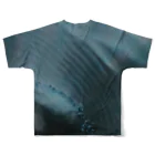 arinco-photo-itemsのAQUA BLUE フルグラフィックTシャツの背面