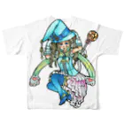 miku'ꜱGallery星猫の魔法少女miku All-Over Print T-Shirt :back