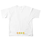 .porteのcitrus フルグラフィックTシャツの背面