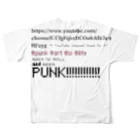 PUNK TV ART SHOPのzoom wine party talk フルグラフィックTシャツの背面