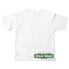 いのしし茶屋のWILD BOAR All-Over Print T-Shirt :back