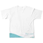 flip waterのflip water  wave Tシャツ All-Over Print T-Shirt :back