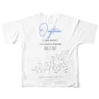 𝔹子のHug と オキシトシン フルグラフィックTシャツの背面