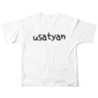 cricchiのうさぎのusatyan フルグラフィックTシャツの背面