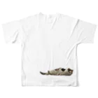 猫ねこネコ!チャム&シロのチャム&シロ フルグラフィックTシャツの背面