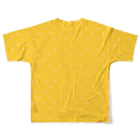 まるいねこのタキシードTシャツ ～ Yellow ～ フルグラフィックTシャツの背面