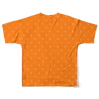 まるいねこのタキシードTシャツ ～ Orange ～ フルグラフィックTシャツの背面