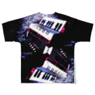  1st Shunzo's boutique のToy accordion  All-Over Print T-Shirt :back