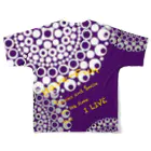 HaveーFun 嘉のHaveーFun点絵フルグラフィックTシャツ All-Over Print T-Shirt :back