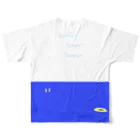 KING's cafeの夏の海 フルグラフィックTシャツの背面