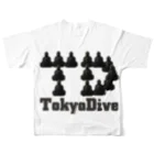 Tokyo Dive ⅡのTokyoDive2ロゴ All-Over Print T-Shirt :back