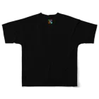 ゴータ・ワイのFANTASIA～ひまわり～　Black All-Over Print T-Shirt :back