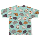 タタナ幻獣館のクモネコまみれ All-Over Print T-Shirt :back