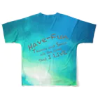 HaveーFun 嘉のHave-Fun Photo Playドルフィンその１ フルグラフィックTシャツの背面