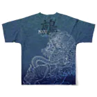 月兎耳庵 つきとじあん　矢光いるるの幻獣　ぬえ　フル All-Over Print T-Shirt :back