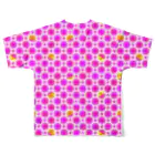 Purple PearlのPink citrus フルグラフィックTシャツの背面