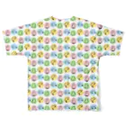 カピ族の集いのカラフルなゆる～いカピバラ All-Over Print T-Shirt :back