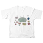 カツヌマ子のかに All-Over Print T-Shirt :back