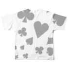 Candy Rockのトランプの葬列 All-Over Print T-Shirt :back