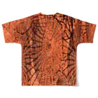  1st Shunzo's boutique のspiderweb  All-Over Print T-Shirt :back