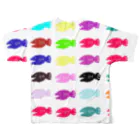 sentimental okadaのcolor All-Over Print T-Shirt :back