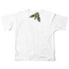 NATURE GOの緑迷彩 フルグラフィックTシャツの背面