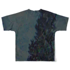 ファンクラブのブラウン管に映るゴッホ2 All-Over Print T-Shirt :back