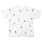 ナオ / CandyLip店のロゴ：ランダム All-Over Print T-Shirt :back