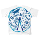 Slow Life Dreamのワンダフル・ダイビング・ライフ　グッズ All-Over Print T-Shirt :back