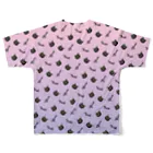 【公式】まるいねこのmeow 〜黒猫〜 All-Over Print T-Shirt :back