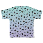 【公式】まるいねこのmeow 〜黒猫〜 All-Over Print T-Shirt :back