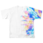 暇つぶしの色彩のドリームバタフライ All-Over Print T-Shirt :back