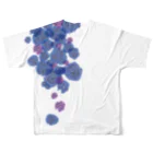 Blue Rose Holic.のfull logo T-shirt All-Over Print T-Shirt :back