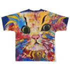 Ange Fleur （アンジュフルール）のGemstone Cat All-Over Print T-Shirt :back