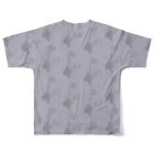 Yuumi Sugiuraのdeers（パープル） All-Over Print T-Shirt :back