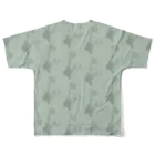 Yuumi Sugiuraのdeers（グリーン） フルグラフィックTシャツの背面