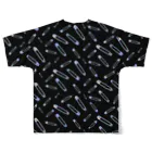 IENITY　/　MOON SIDEの【ADDITIVITY】 セーフティーピン #HOLO Black All-Over Print T-Shirt :back